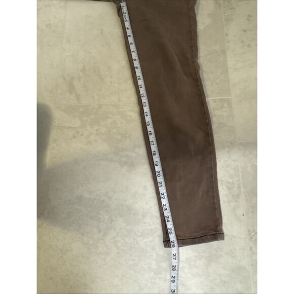 Free People Women’s Jeans Size 26 Brown Skinny Stretch Denim Pants Mid Rise - Picture 2 of 7